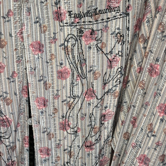 English Laundry Men's Floral Patterned Shirt - Picture 7 of 11
